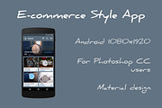 E-commerce Style App, an Android Mockup by Isma Shop (Thumbnail 2 of 3)