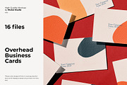 Overhead Business Card Set, a Merchandise Mockup by Moixo studio (Thumbnail 1 of 7)