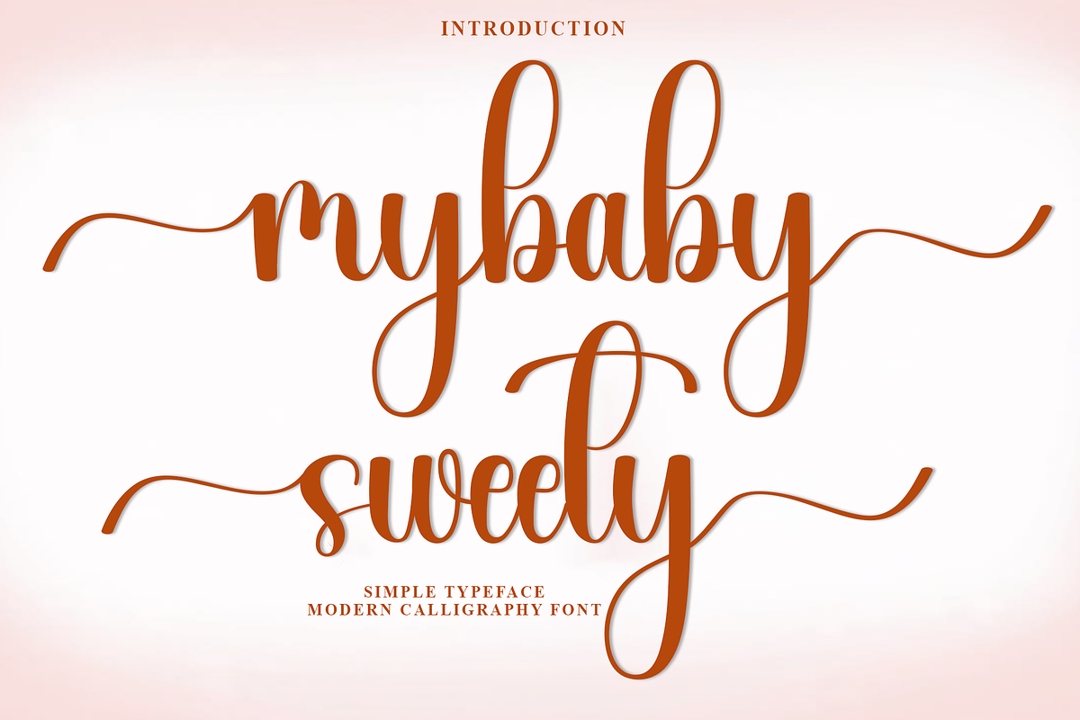 Mybaby Sweety, a Handwritten Font by FreshTypeINK (Photo 1 of 8)