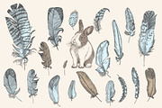 Spring Rabbit cute vector collection, an Animal Illustration by Zimages (Thumbnail 3 of 9)
