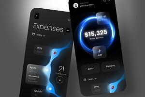 Finance app design mobile app UI KIT