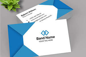 Blue Color Business Card