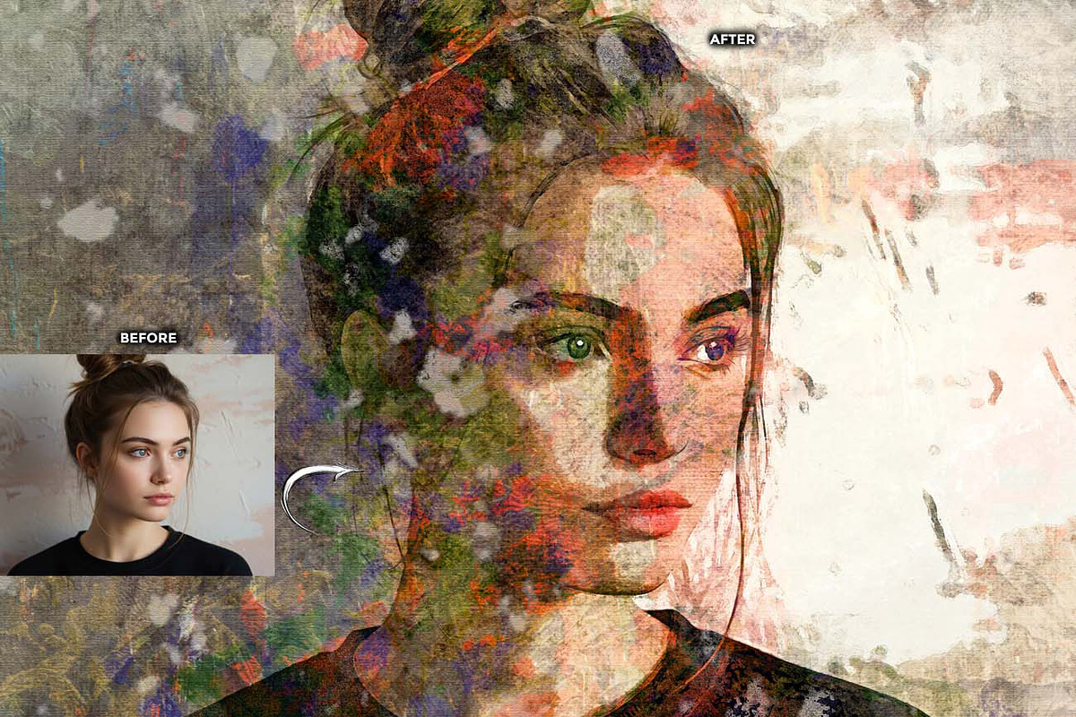 REAL PAINT ARTIST FX Ps Action, an Action Add-On by Studio Retouch (Photo 2 of 11)