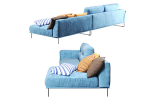 Corner Sofa Habia By Gorini