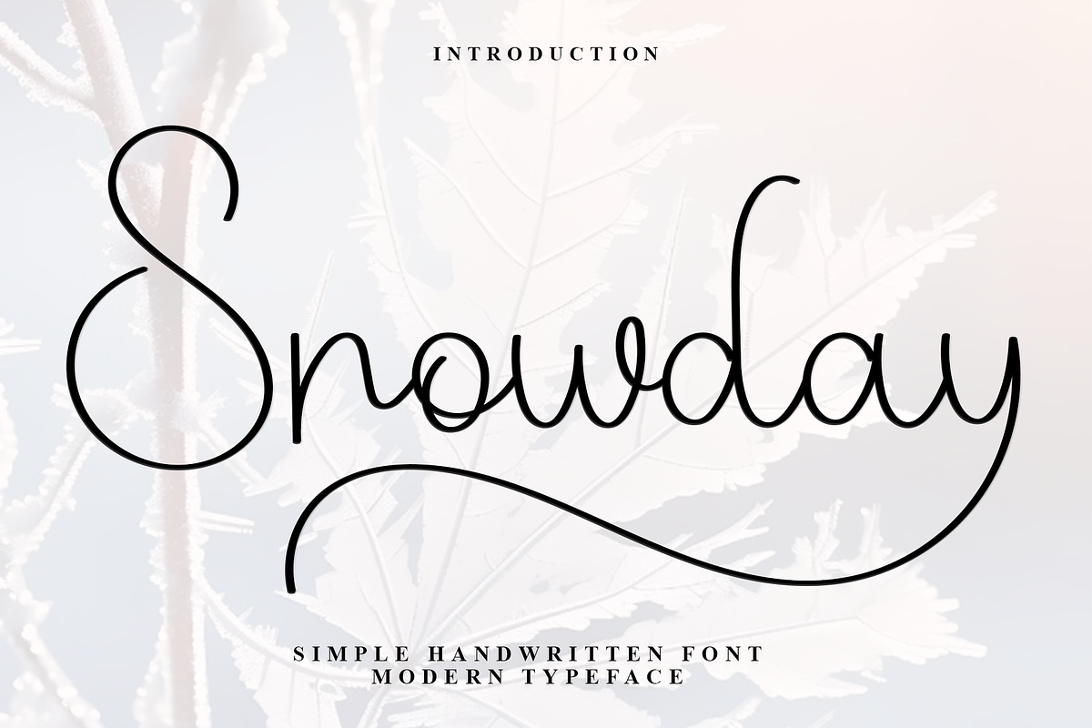 Snowday, a Handwritten Font by FreshTypeINK (Photo 1 of 8)
