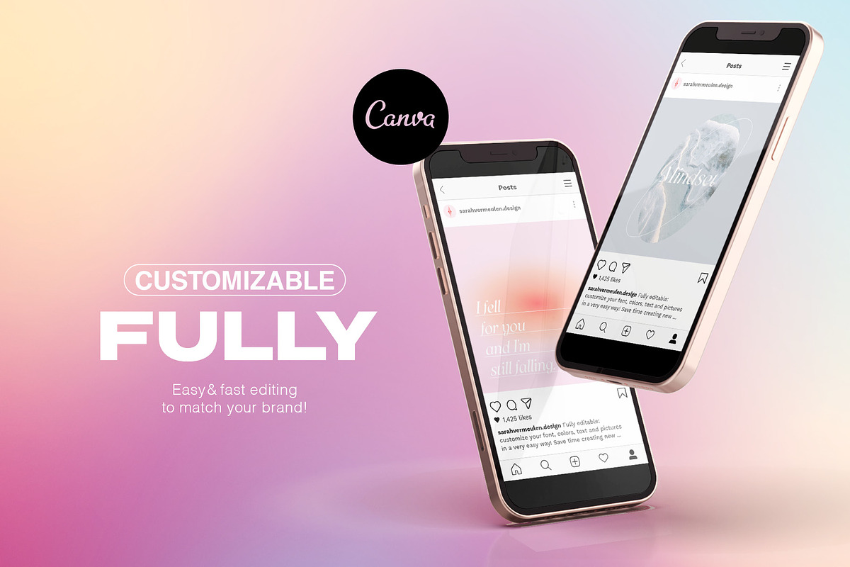 Instagram Social Media CANVA Quotes, a Social Media Template by Vermeulen Design Studio (Photo 5 of 6)