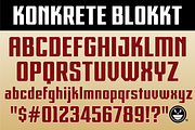 RACE1 KONKRETE CHISELED, a Sans Serif Font by The Fontry (Thumbnail 3 of 5)