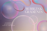 Bubbles & Colorful Gradients, a Wallpaper Graphic by nadispasibenko (Thumbnail 1 of 15)