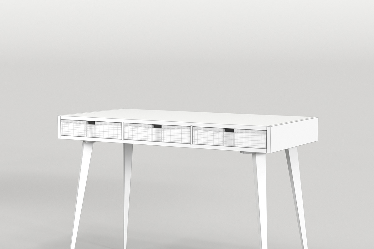 Scandinavian Desk 06, a Furniture 3D Model by maxtracing2 (Photo 3 of 11)