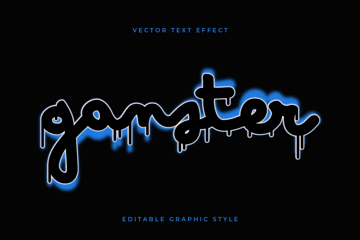 Graffiti Neon Dripping Text Effect