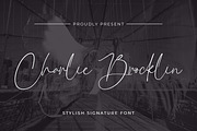 Charlie Brocklin - Stylish Ligature, a Script Font by Almarkhatype (Thumbnail 1 of 9)
