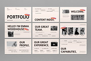 Cream Portfolio Google Slide, a Presentation Template by graphicook (Thumbnail 3 of 10)