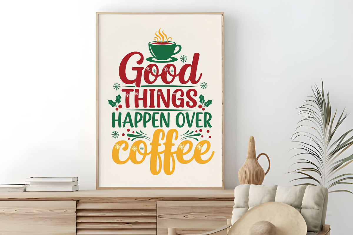Christmas Coffee Quotes Bundle, an Illustration by RobertsArt (Photo 10 of 15)