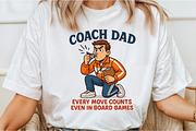 Coach Dad Funny Fathers Day Sublimat, an Illustration by DreamCafeArt (Thumbnail 2 of 7)