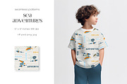 Kids Patterns Sea Adventure, a Pattern Graphic by PROTEA Watercolor Studio (Thumbnail 3 of 11)