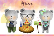 Set 12 Cute Kittens, an Illustration by DoubleColors (Thumbnail 5 of 5)