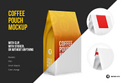 Coffee Pouch Mockup 3/4 view, a Packaging Mockup by easymock (Thumbnail 1 of 6)