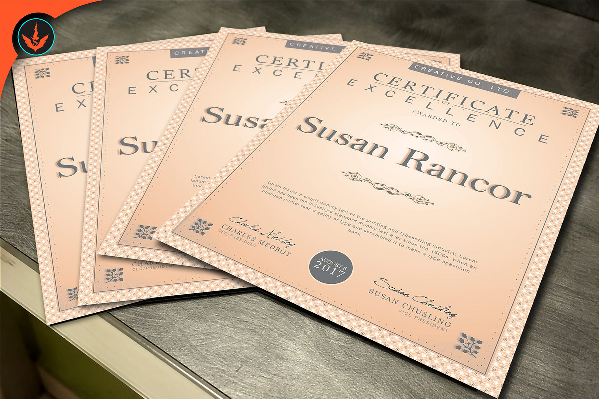 Classic Certificate Template, a Stationery Template by SeraphimChris (Photo 5 of 8)