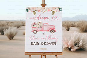 Welcome Sign Mockup, Wedding Sign