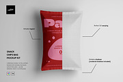 Snack / Chips Packaging Mockup, a Packaging Mockup by Catkie - Digital Art (Thumbnail 2 of 8)