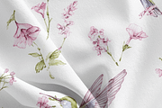 Hummingbirds Pattern, an Illustration by Pati Charm Studio (Thumbnail 6 of 7)