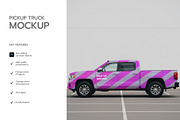 Pickup Truck Wrap Mockup Template, a Product Mockup by graphypix (Thumbnail 3 of 4)