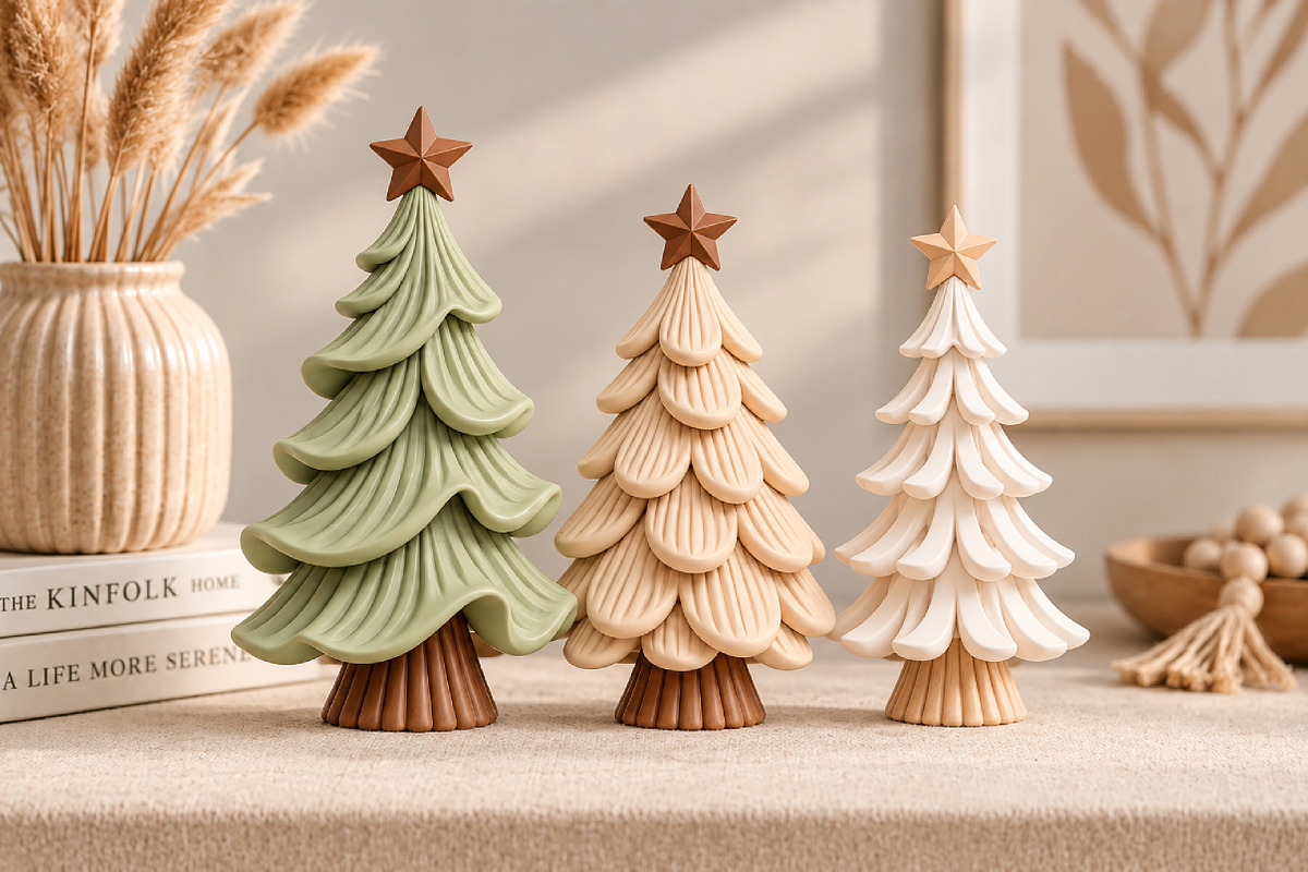 Festive Christmas Tree Decor STL, an Object 3D Model by Layerology (Photo 1 of 4)
