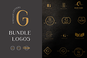 G letter MINIMAL VINTAGE LOGOS, a Branding & Logo Template by Hamed Studio (Thumbnail 6 of 6)