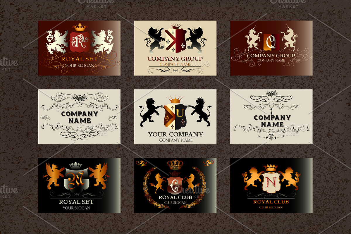 Collection of vector logotypes, a Branding & Logo Template by FleurArt (Photo 4 of 5)