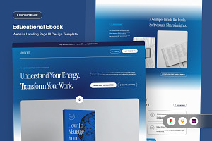 Mansons - Educational Ebook Landing, a Landing Page Template by twinstd