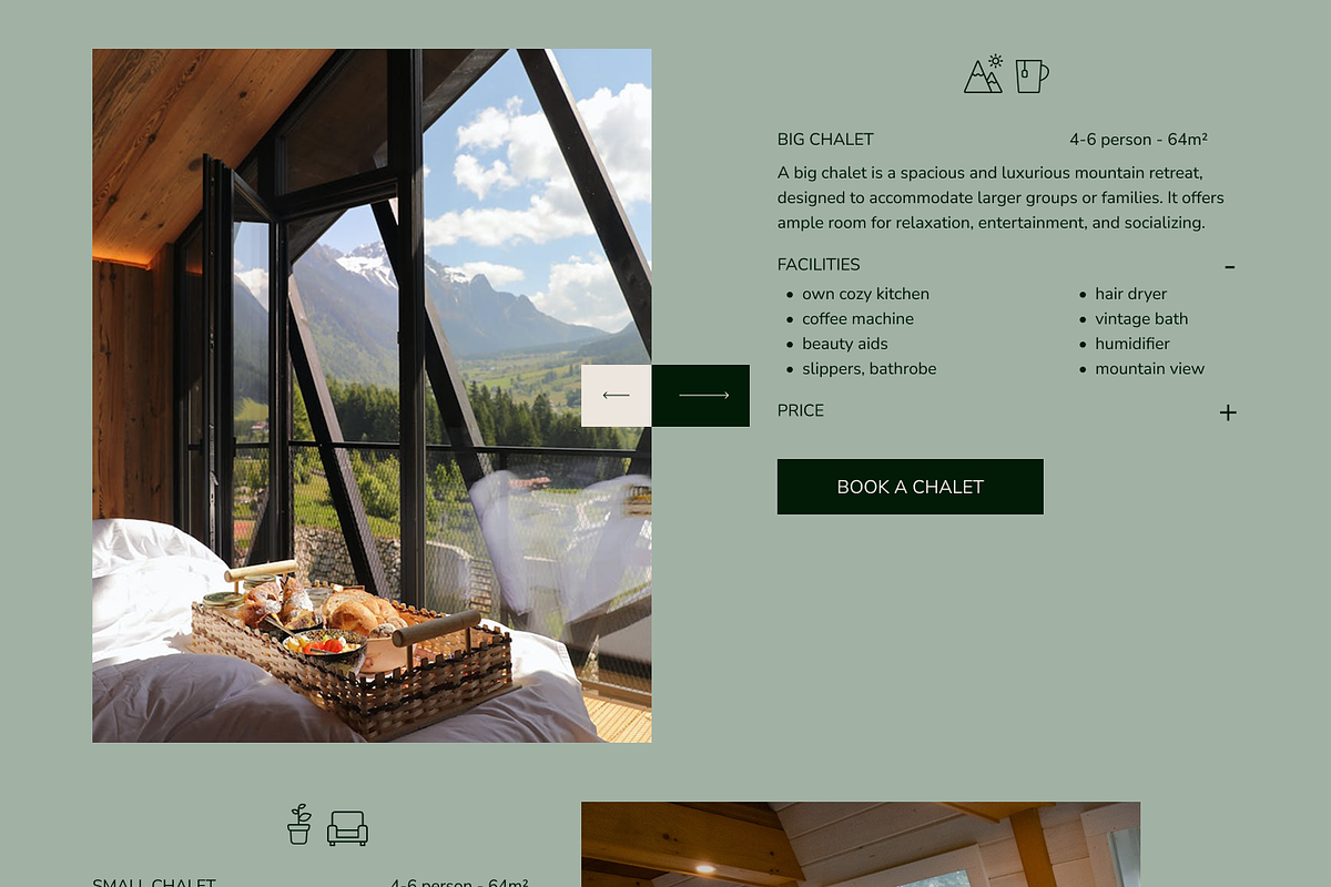 Eco Chalet – Resort & Hotel Website, a Landing Page Template by OLENASTRATIIENKO (Photo 3 of 10)