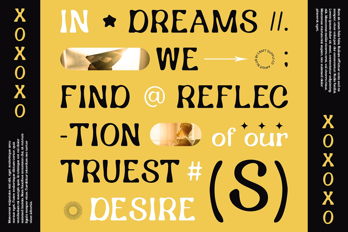 Amigie Blur, a Serif Font by Craft Supply Co. (Photo 7 of 8)