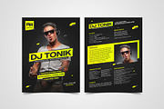 Dark DJ Press Kit / EPK Template, a Stationery Template by vinyljunkie (Thumbnail 2 of 5)