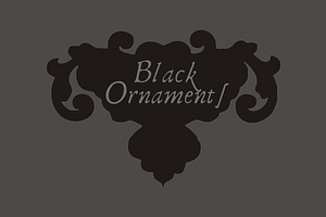 Black Ornaments Pack