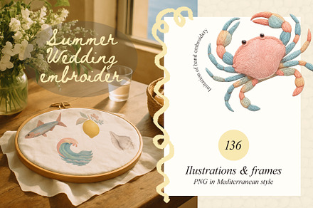 Summer Wedding embroider