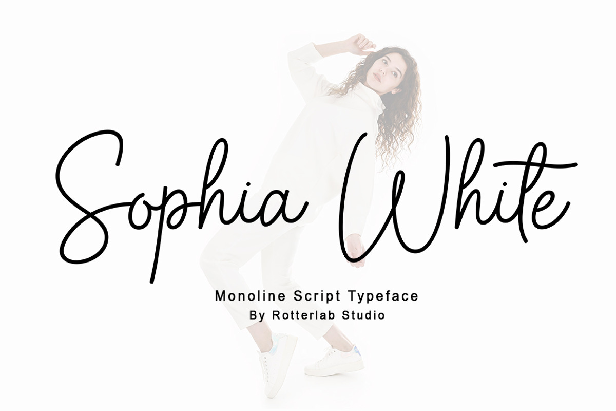 Sophia White, a Script Font by Rotterlab Studio (Photo 1 of 10)