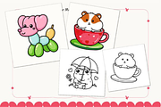 Bold Easy Valentine's Day, a Seasonal Illustration by Ink Gallery (Thumbnail 2 of 9)