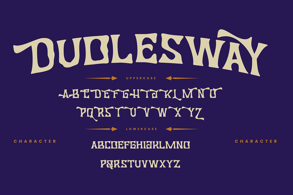 Dudlesway - Retro Handdrawn Font, a Font by Hanstype.com (Photo 3 of 8)