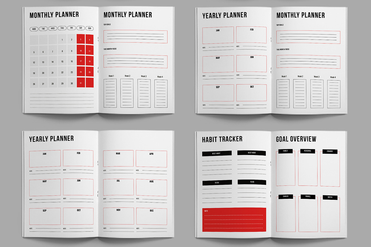 Planner Layout Design Template