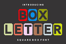 Box Letter Font