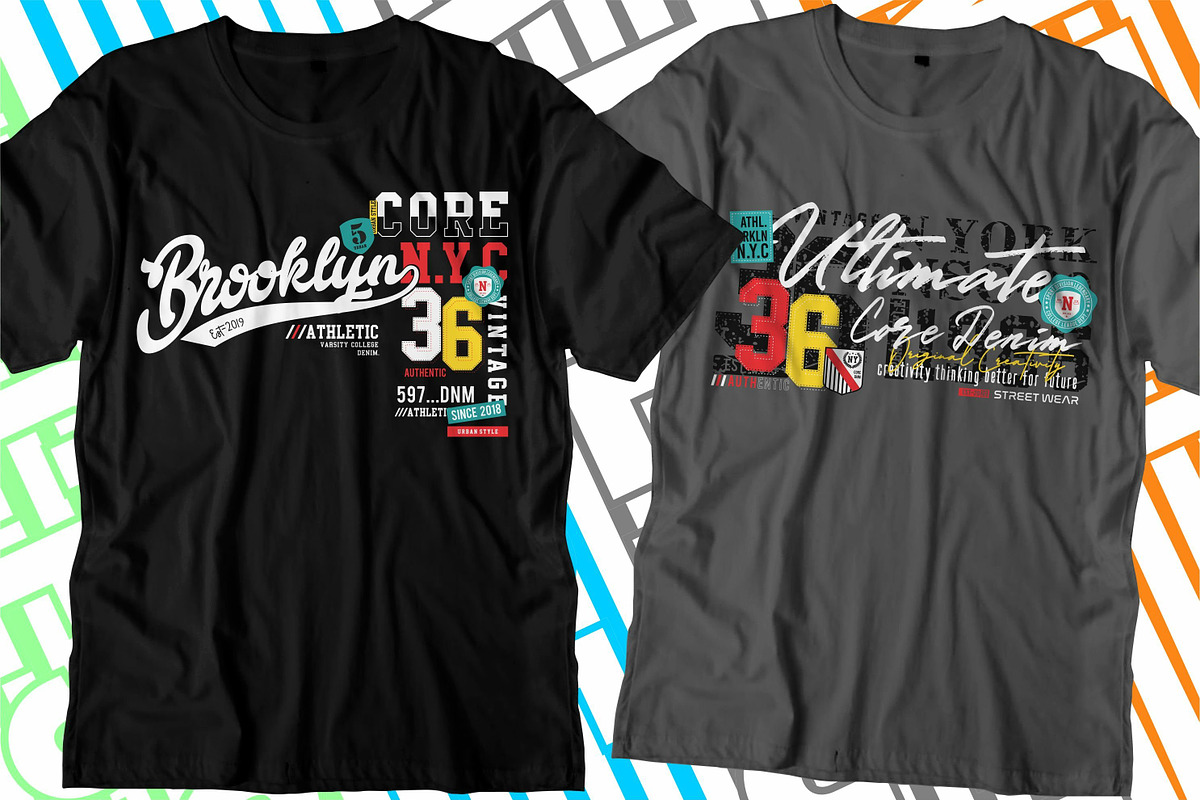 Urban City Typography T Shirt Design, a Graphic by D2PUTRI (Photo 18 of 26)