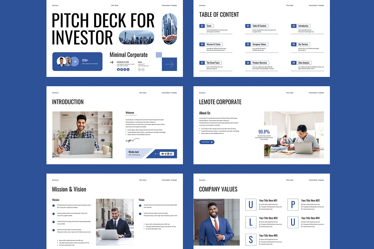 Pitch Deck For Investor Presentation, a Presentation Template by Pradaxa (Photo 2 of 5)