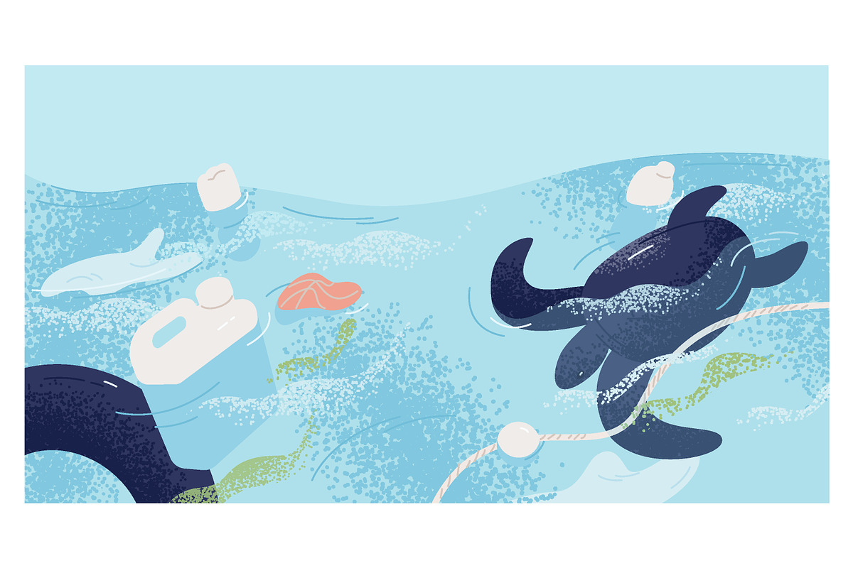Marine pollution, an Animal Illustration by Good Studio (Photo 2 of 3)