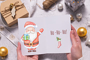 Christmas Watercolor Clipart Png, a Seasonal Illustration by ekossa_art (Thumbnail 7 of 8)