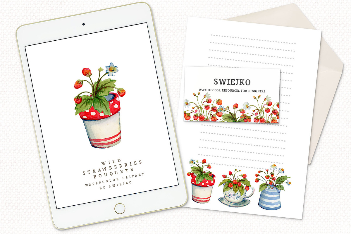Wild Strawberries, cottage style, an Illustration by swiejko (Photo 5 of 6)