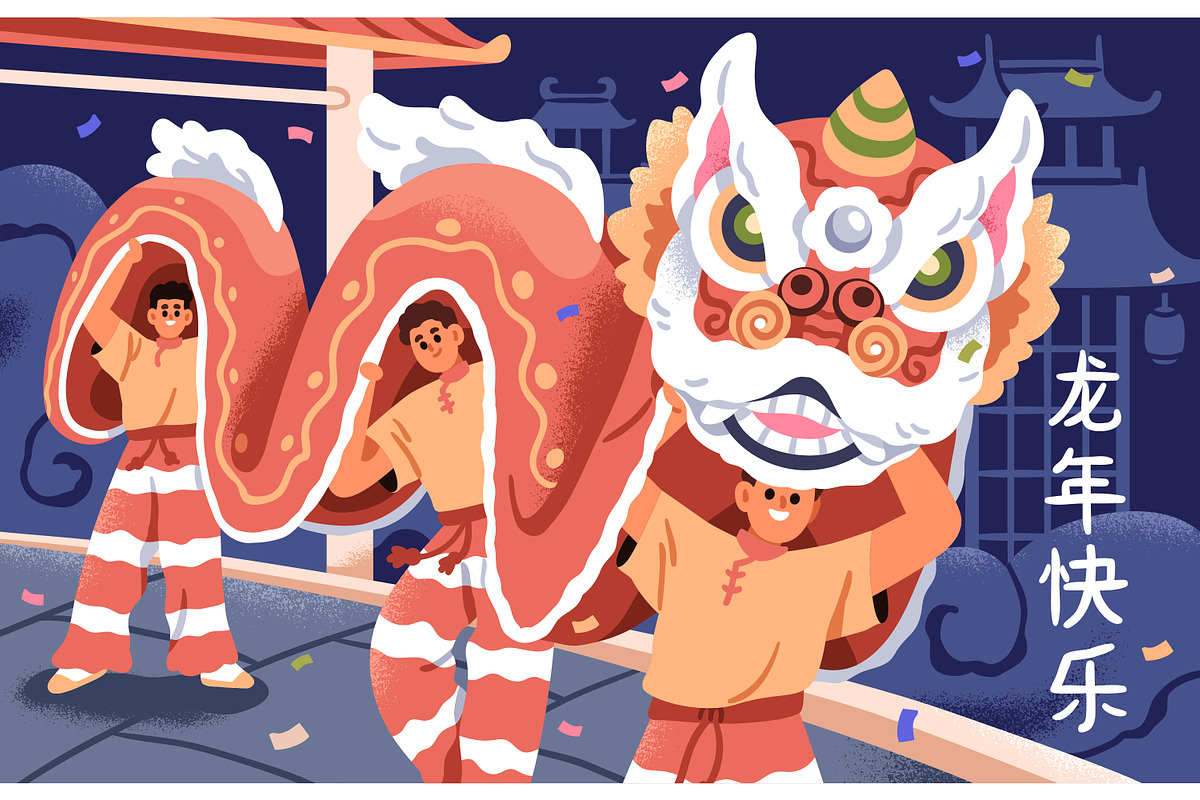 Happy Chinese New Year cards, a Seasonal Illustration by Good Studio (Photo 4 of 8)