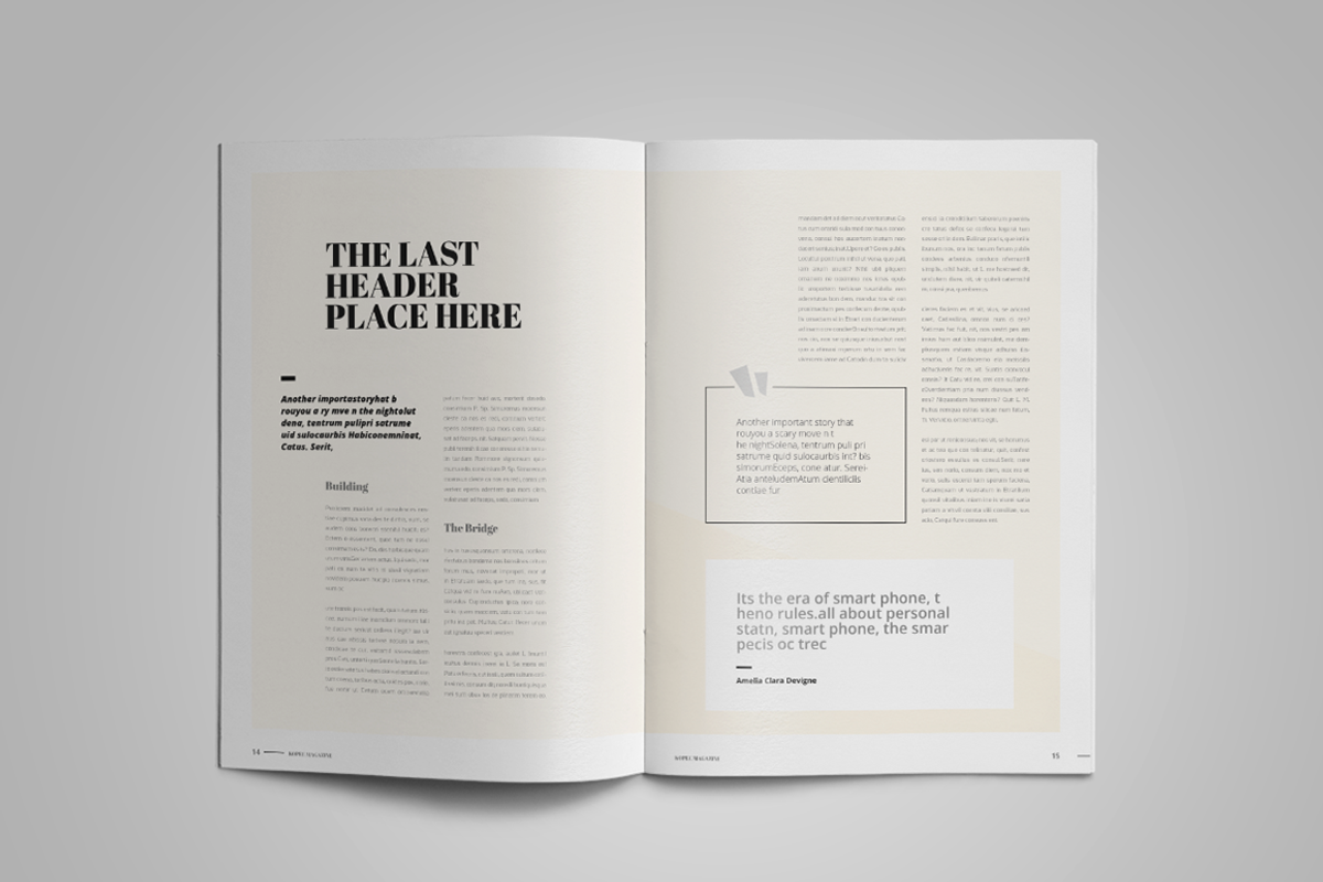 Kopec | Magazine Template, a Magazine Template by spidergraph (Photo 8 of 12)