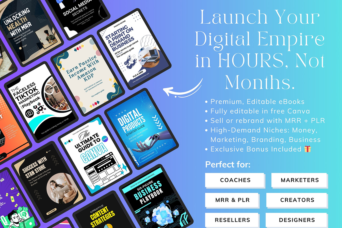 Passive Income MRR Resell Vault, a Marketing Template by Digital Content Mix (Photo 2 of 9)