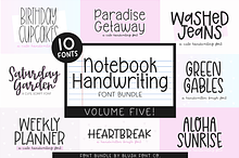 NOTEBOOK HANDWRITING Font Bundle V5