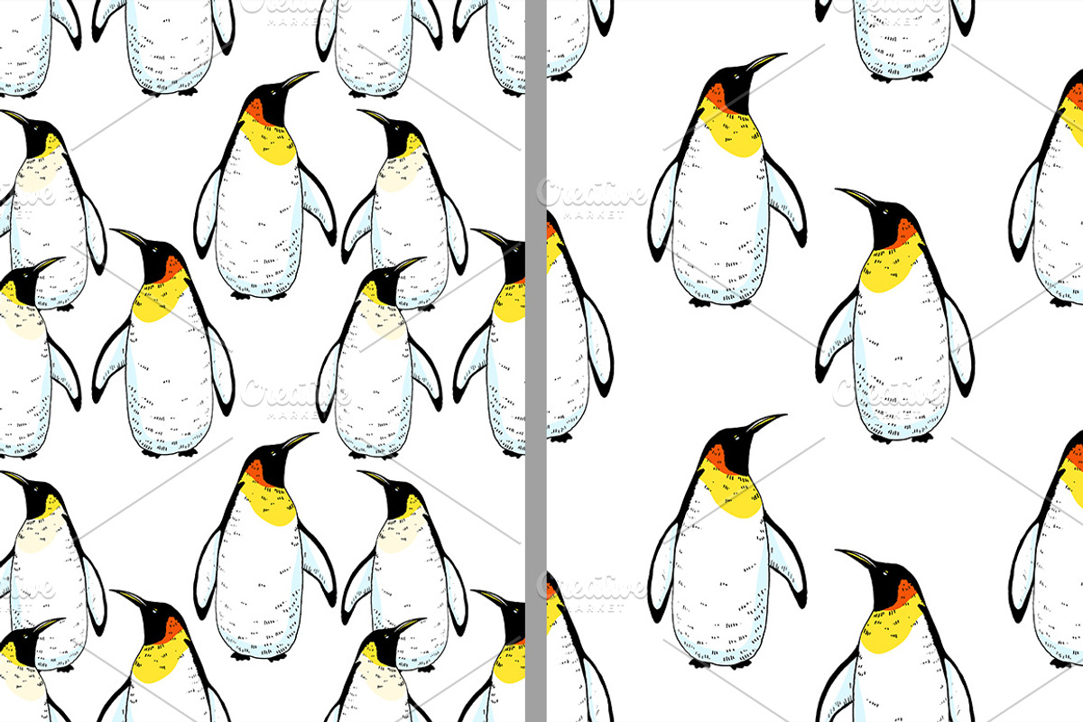 Penguins pattern set, a Pattern Graphic by OKart.studio (Photo 5 of 5)